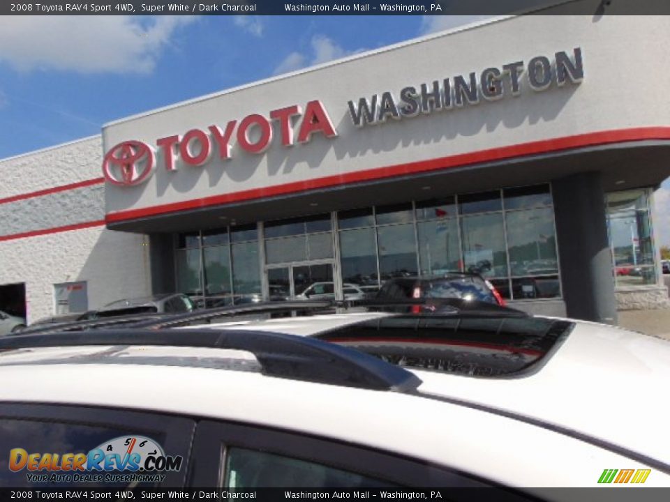 2008 Toyota RAV4 Sport 4WD Super White / Dark Charcoal Photo #3