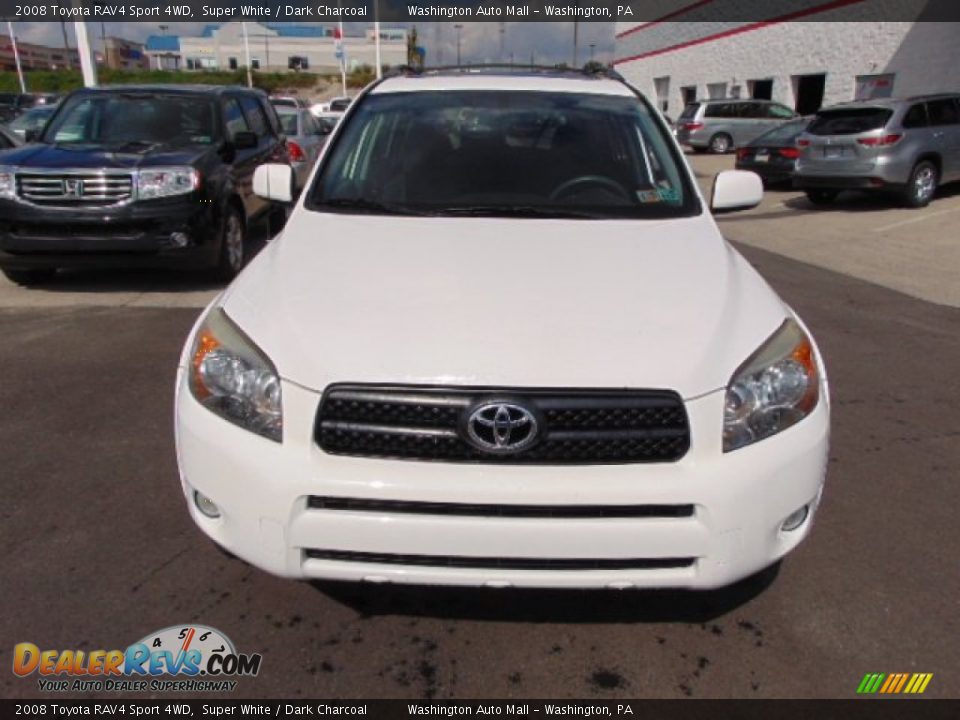 2008 Toyota RAV4 Sport 4WD Super White / Dark Charcoal Photo #4