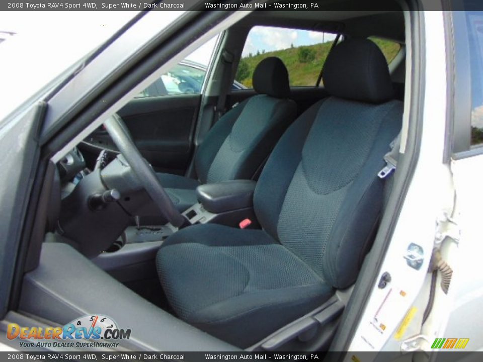 2008 Toyota RAV4 Sport 4WD Super White / Dark Charcoal Photo #11