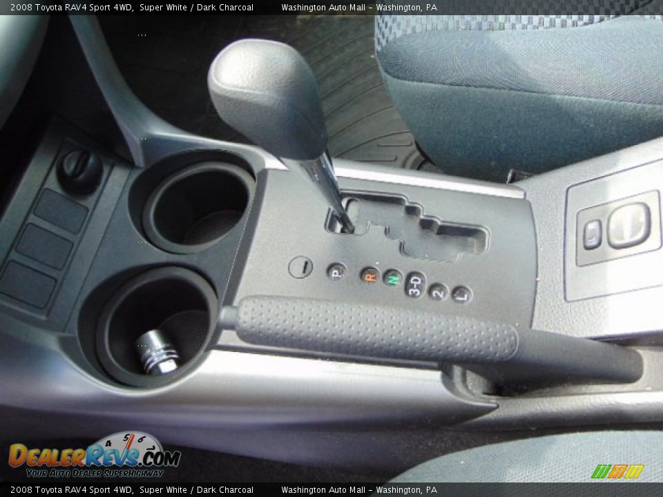 2008 Toyota RAV4 Sport 4WD Super White / Dark Charcoal Photo #15