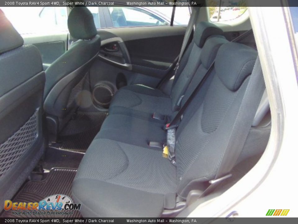 2008 Toyota RAV4 Sport 4WD Super White / Dark Charcoal Photo #16