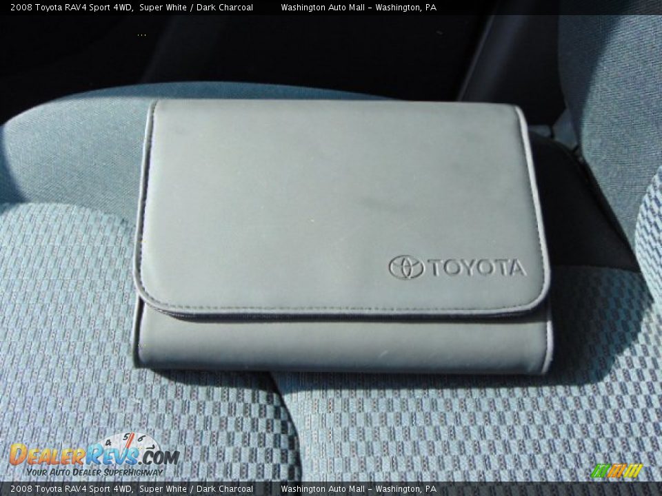2008 Toyota RAV4 Sport 4WD Super White / Dark Charcoal Photo #18