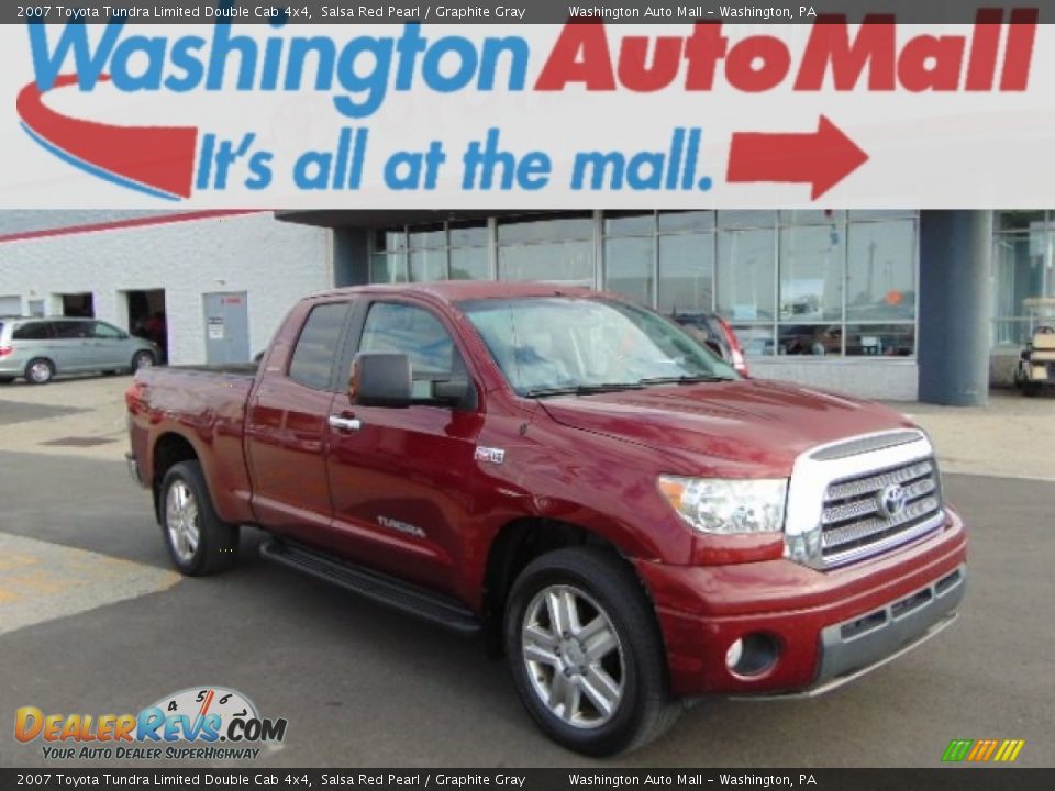 2007 Toyota Tundra Limited Double Cab 4x4 Salsa Red Pearl / Graphite Gray Photo #1