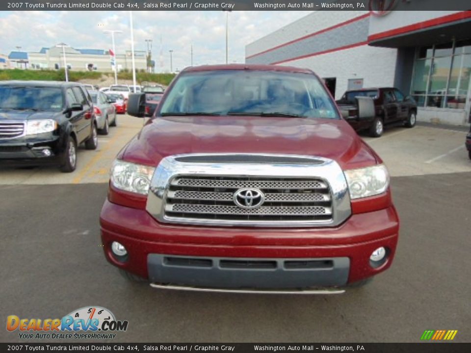 2007 Toyota Tundra Limited Double Cab 4x4 Salsa Red Pearl / Graphite Gray Photo #3