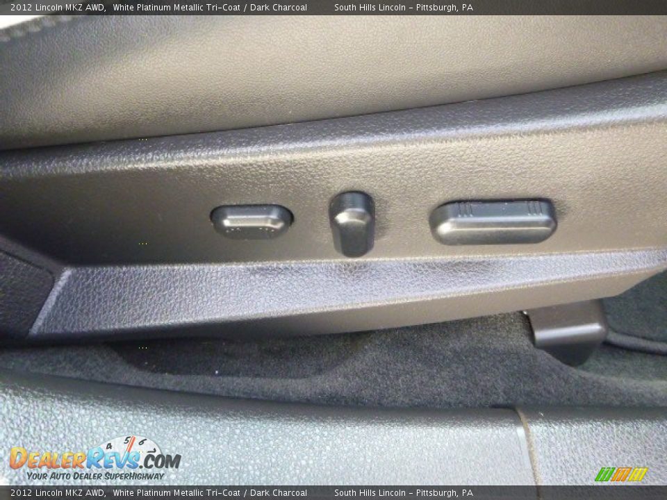 2012 Lincoln MKZ AWD White Platinum Metallic Tri-Coat / Dark Charcoal Photo #13