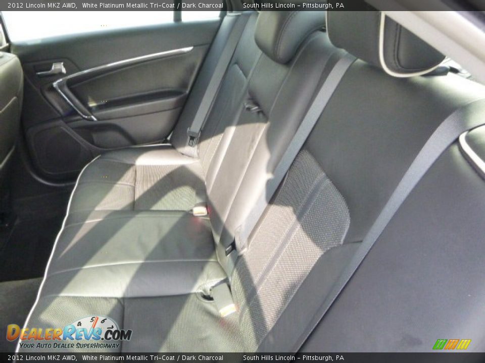 2012 Lincoln MKZ AWD White Platinum Metallic Tri-Coat / Dark Charcoal Photo #16