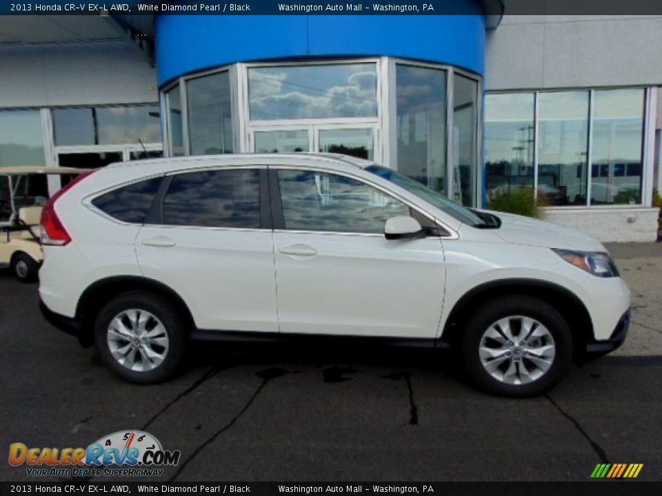 2013 Honda CR-V EX-L AWD White Diamond Pearl / Black Photo #2