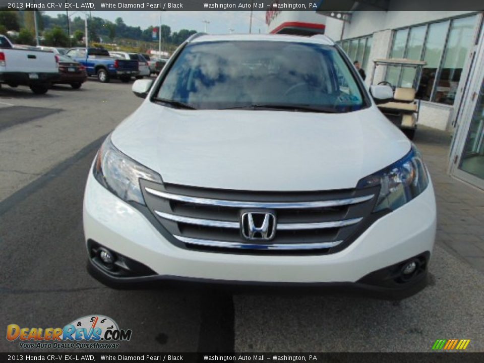 2013 Honda CR-V EX-L AWD White Diamond Pearl / Black Photo #4