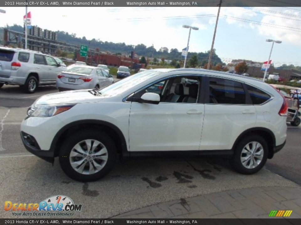 2013 Honda CR-V EX-L AWD White Diamond Pearl / Black Photo #6