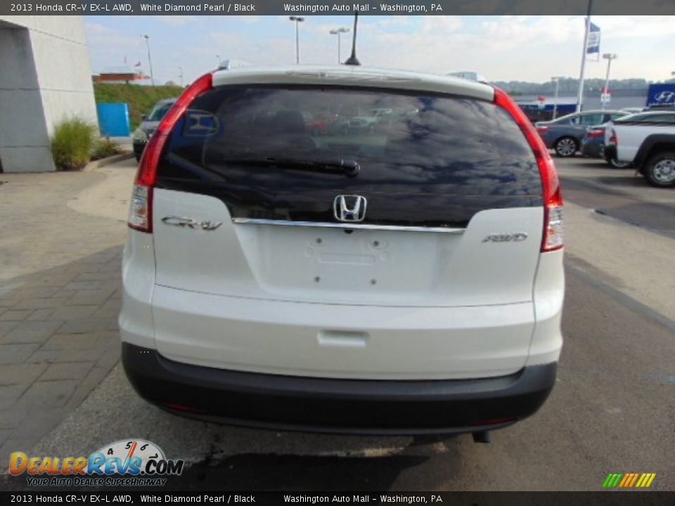 2013 Honda CR-V EX-L AWD White Diamond Pearl / Black Photo #7