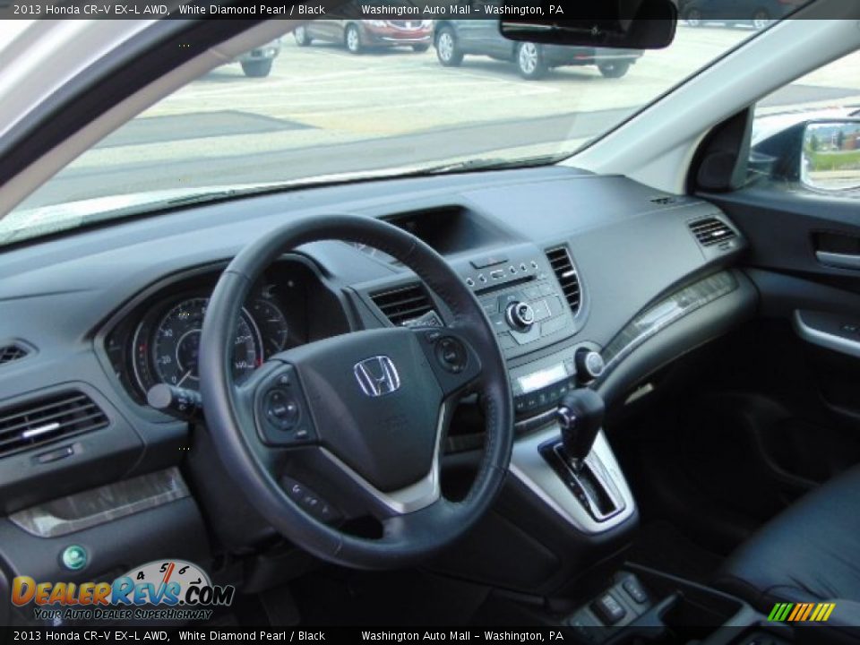 2013 Honda CR-V EX-L AWD White Diamond Pearl / Black Photo #10
