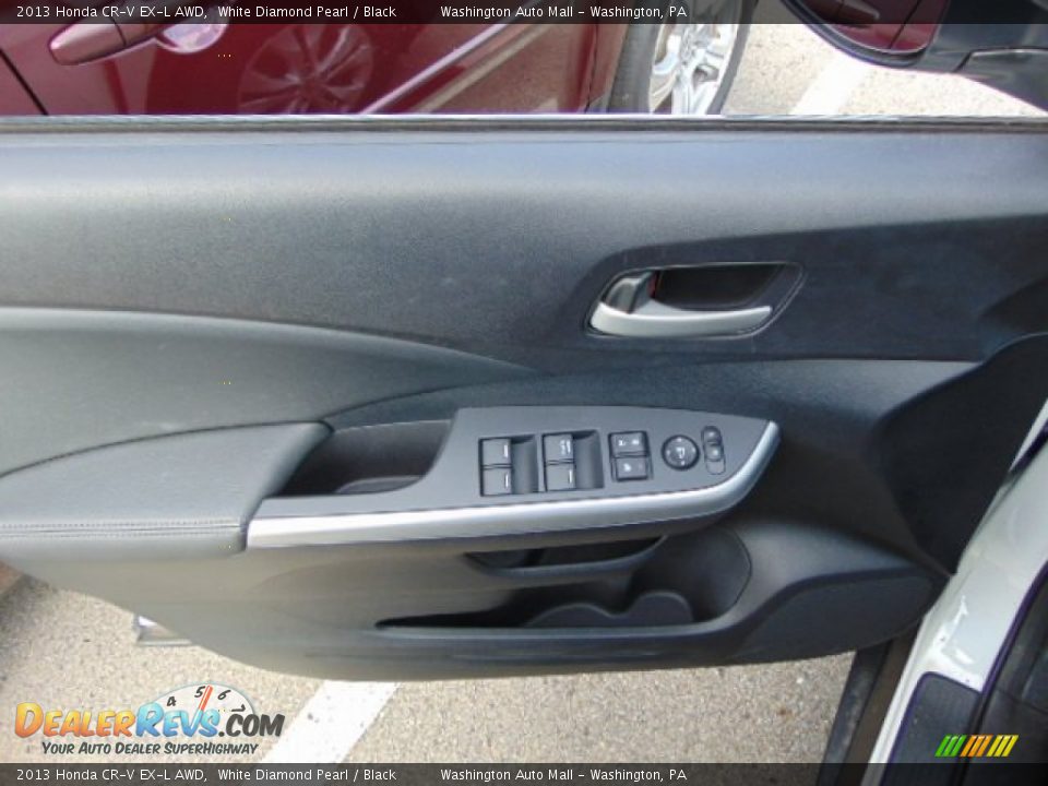 2013 Honda CR-V EX-L AWD White Diamond Pearl / Black Photo #13