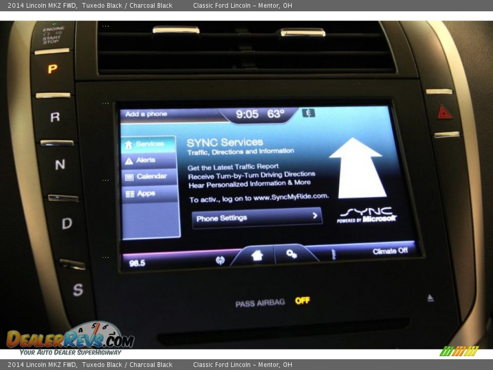 2014 Lincoln MKZ FWD Tuxedo Black / Charcoal Black Photo #18