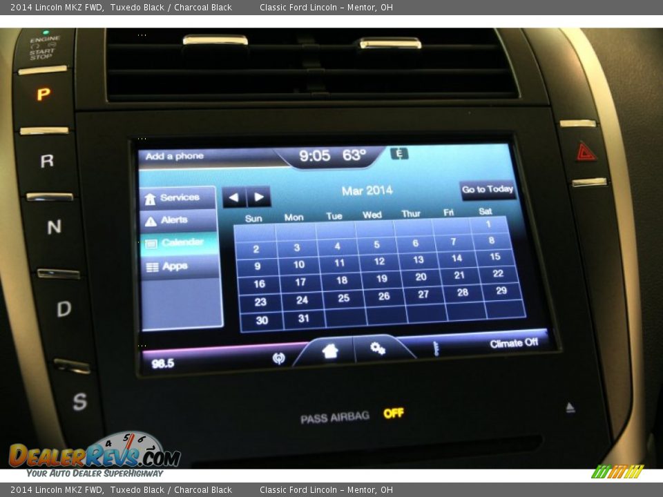 2014 Lincoln MKZ FWD Tuxedo Black / Charcoal Black Photo #19