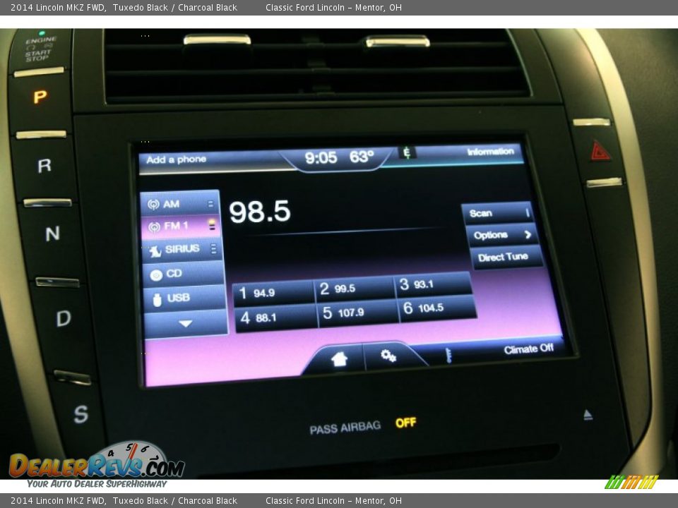 2014 Lincoln MKZ FWD Tuxedo Black / Charcoal Black Photo #20