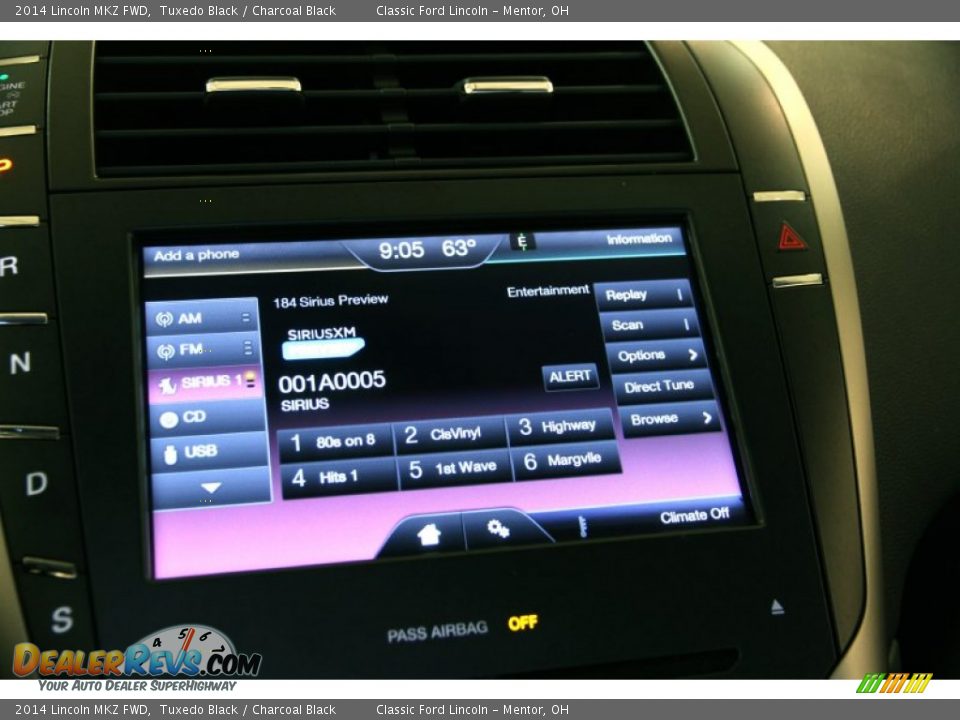 2014 Lincoln MKZ FWD Tuxedo Black / Charcoal Black Photo #21