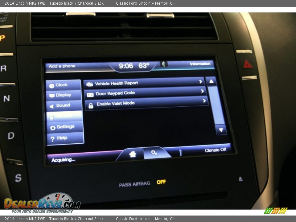 2014 Lincoln MKZ FWD Tuxedo Black / Charcoal Black Photo #23