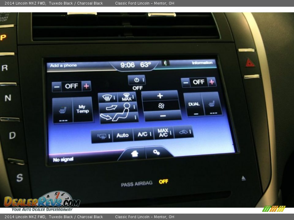 2014 Lincoln MKZ FWD Tuxedo Black / Charcoal Black Photo #25