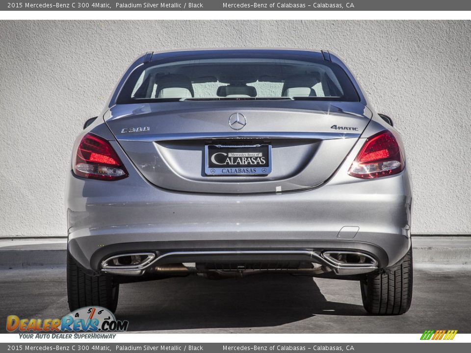2015 Mercedes-Benz C 300 4Matic Paladium Silver Metallic / Black Photo #3