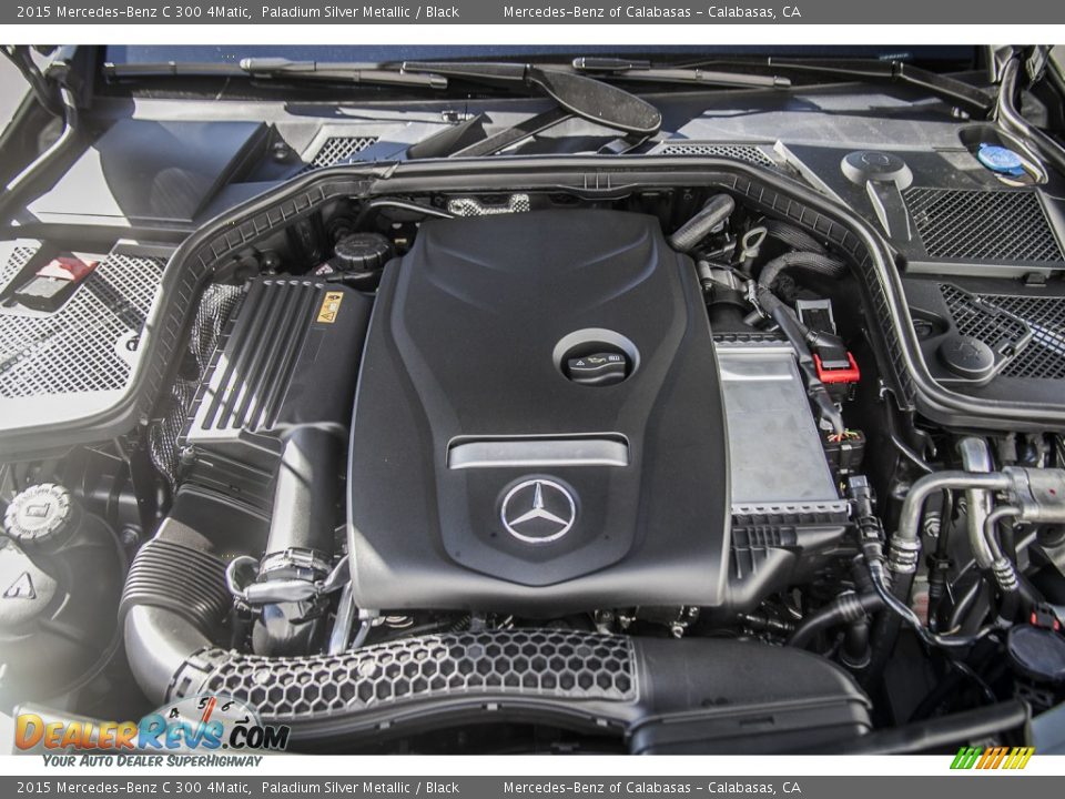 2015 Mercedes-Benz C 300 4Matic Paladium Silver Metallic / Black Photo #9