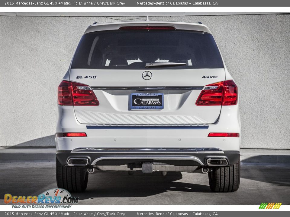 2015 Mercedes-Benz GL 450 4Matic Polar White / Grey/Dark Grey Photo #2