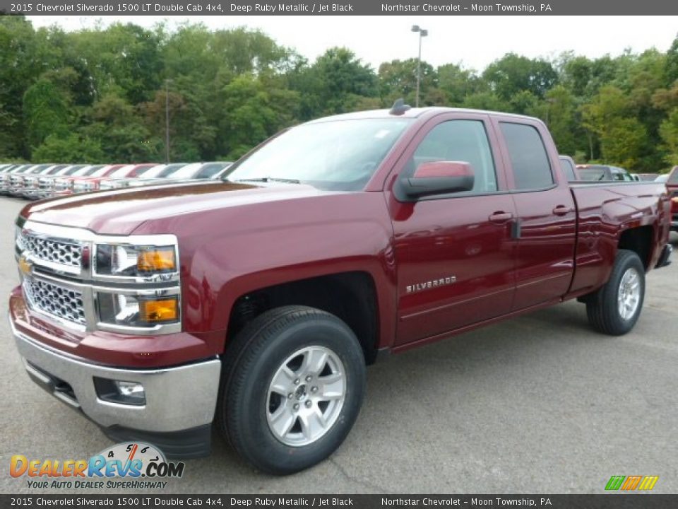 2015 Chevrolet Silverado 1500 LT Double Cab 4x4 Deep Ruby Metallic / Jet Black Photo #1