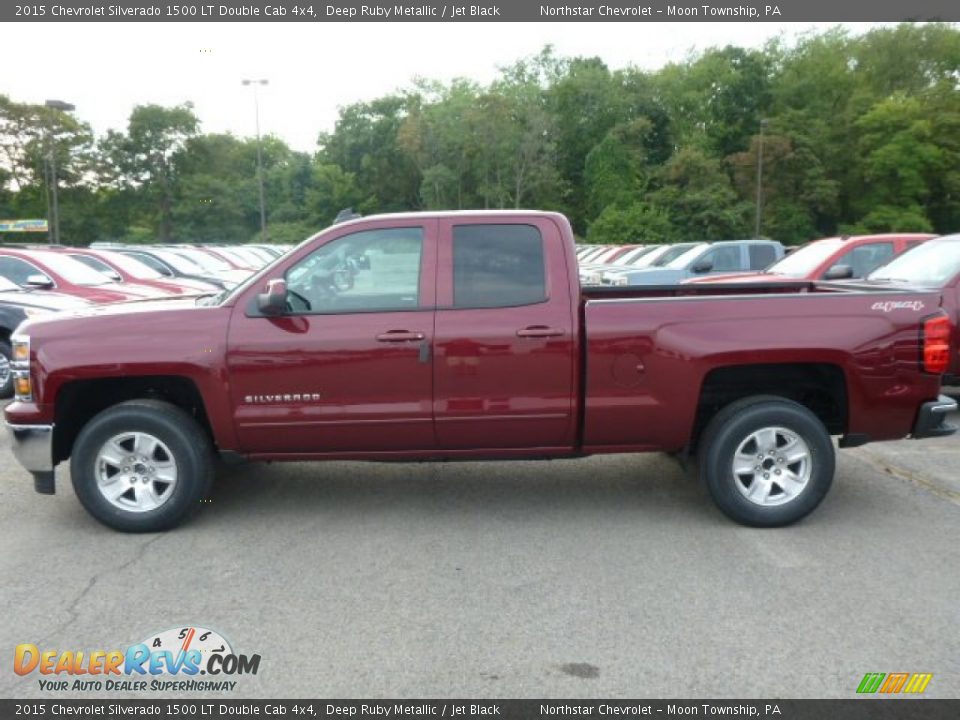 2015 Chevrolet Silverado 1500 LT Double Cab 4x4 Deep Ruby Metallic / Jet Black Photo #2
