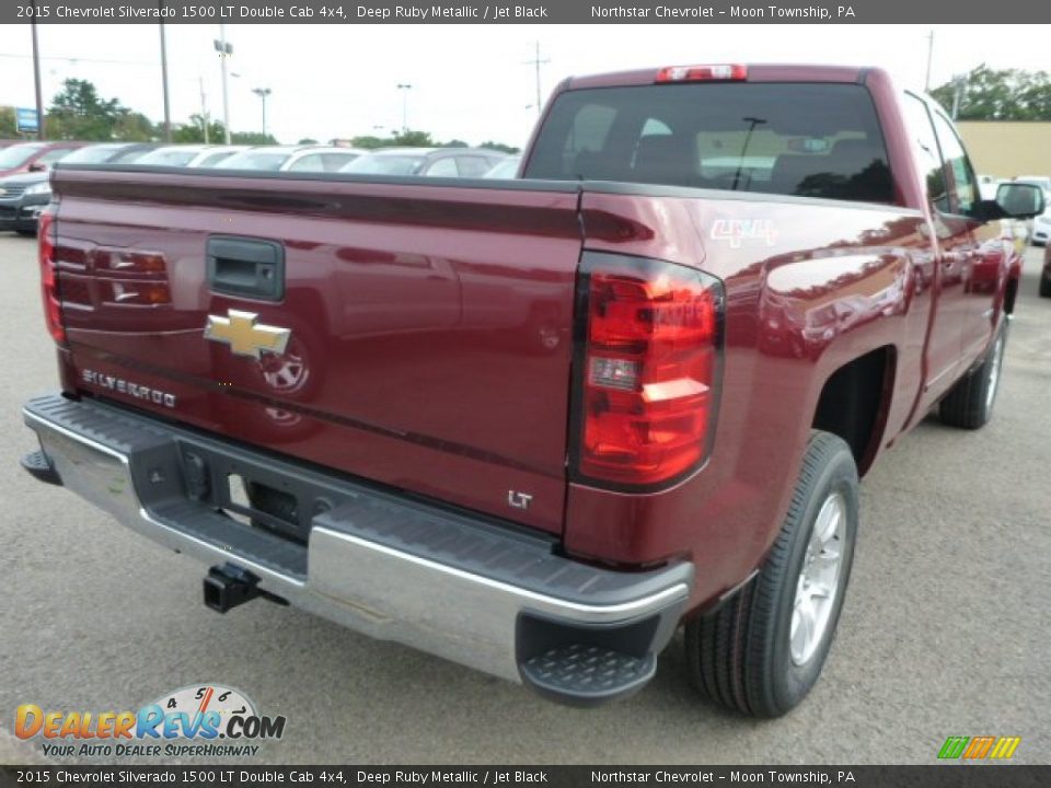2015 Chevrolet Silverado 1500 LT Double Cab 4x4 Deep Ruby Metallic / Jet Black Photo #5