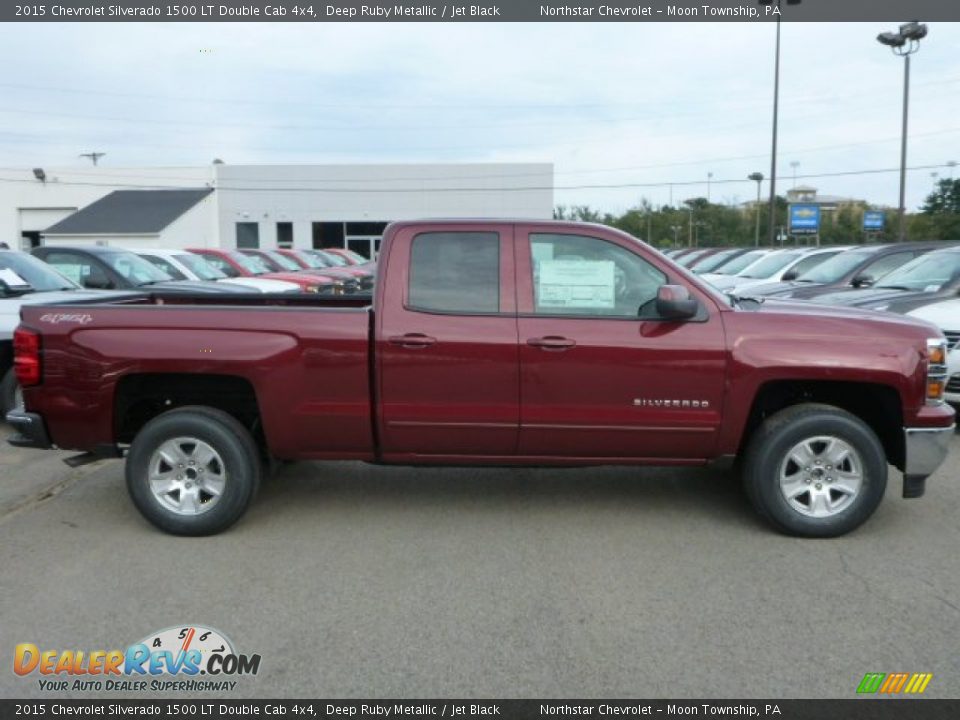 2015 Chevrolet Silverado 1500 LT Double Cab 4x4 Deep Ruby Metallic / Jet Black Photo #6