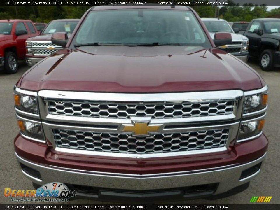 2015 Chevrolet Silverado 1500 LT Double Cab 4x4 Deep Ruby Metallic / Jet Black Photo #8
