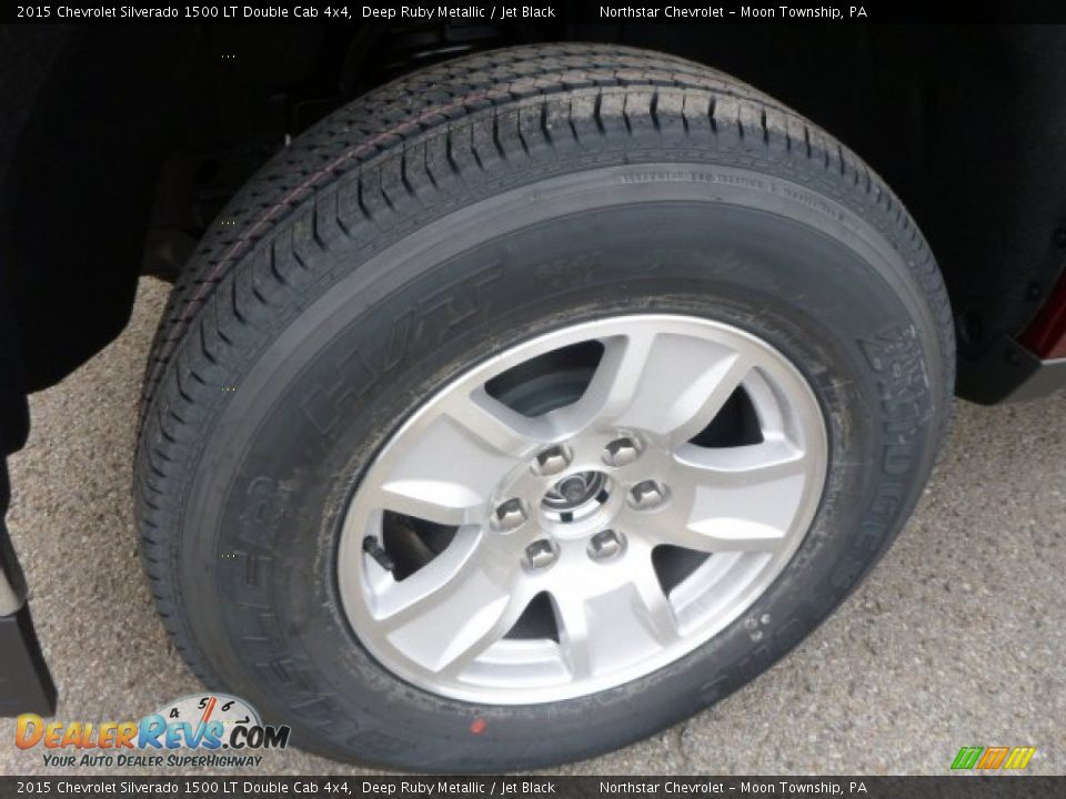 2015 Chevrolet Silverado 1500 LT Double Cab 4x4 Deep Ruby Metallic / Jet Black Photo #9