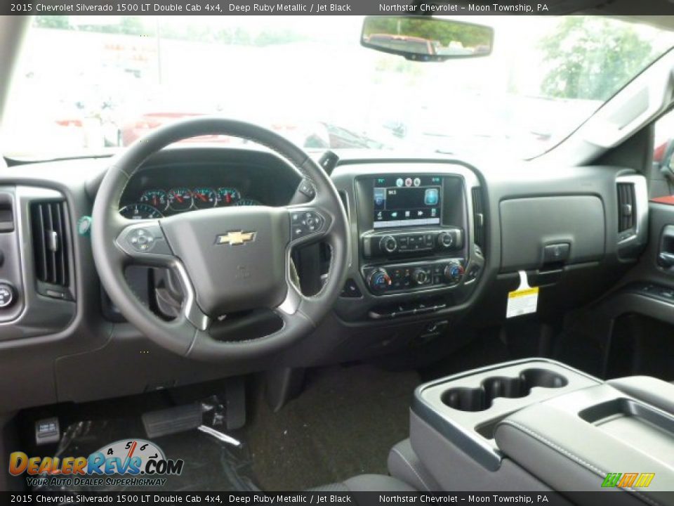 2015 Chevrolet Silverado 1500 LT Double Cab 4x4 Deep Ruby Metallic / Jet Black Photo #12