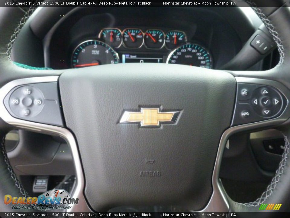 2015 Chevrolet Silverado 1500 LT Double Cab 4x4 Deep Ruby Metallic / Jet Black Photo #16
