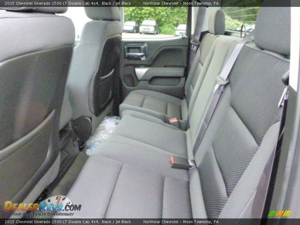 2015 Chevrolet Silverado 1500 LT Double Cab 4x4 Black / Jet Black Photo #11