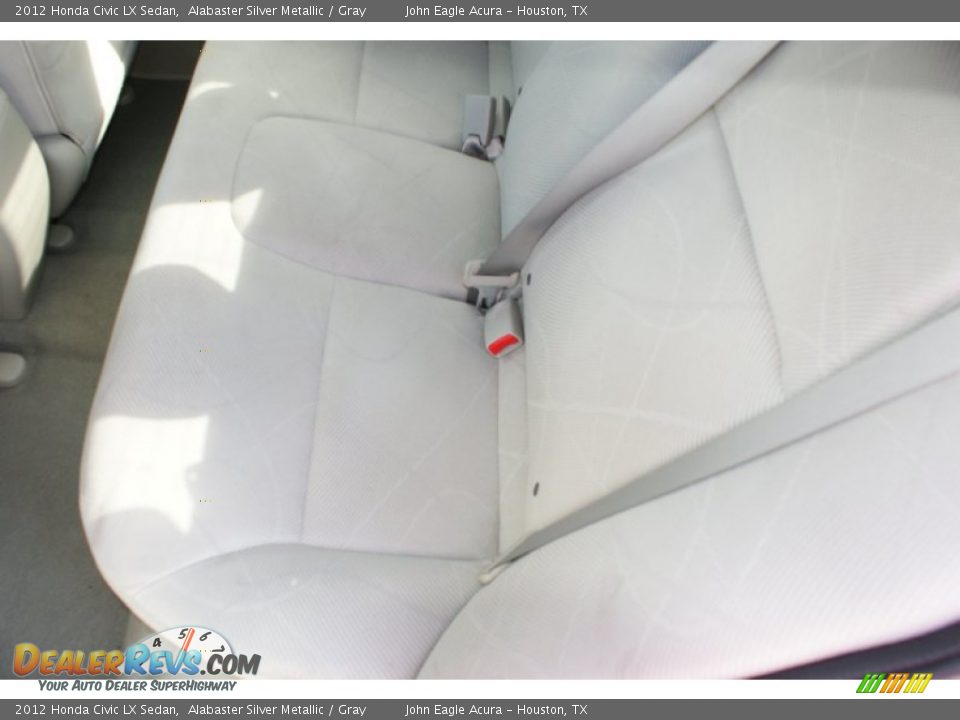 2012 Honda Civic LX Sedan Alabaster Silver Metallic / Gray Photo #15