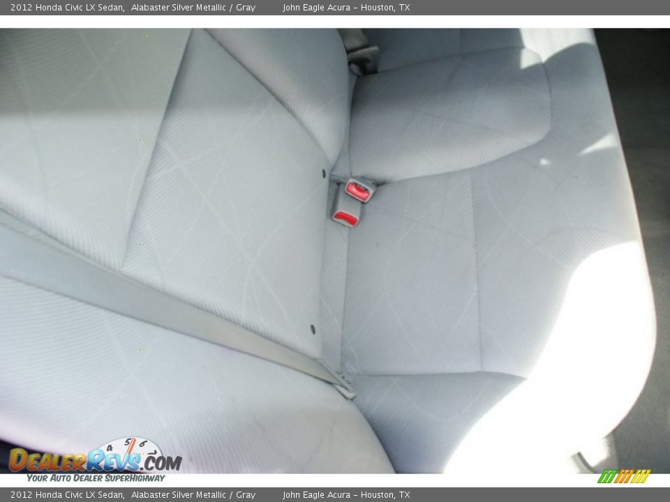 2012 Honda Civic LX Sedan Alabaster Silver Metallic / Gray Photo #18