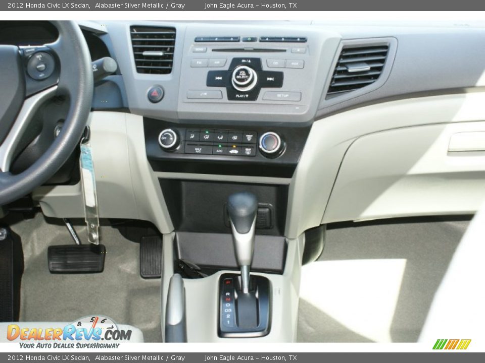 2012 Honda Civic LX Sedan Alabaster Silver Metallic / Gray Photo #24