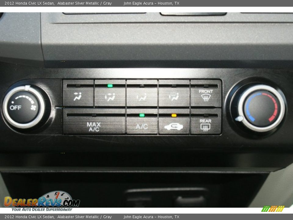 2012 Honda Civic LX Sedan Alabaster Silver Metallic / Gray Photo #28