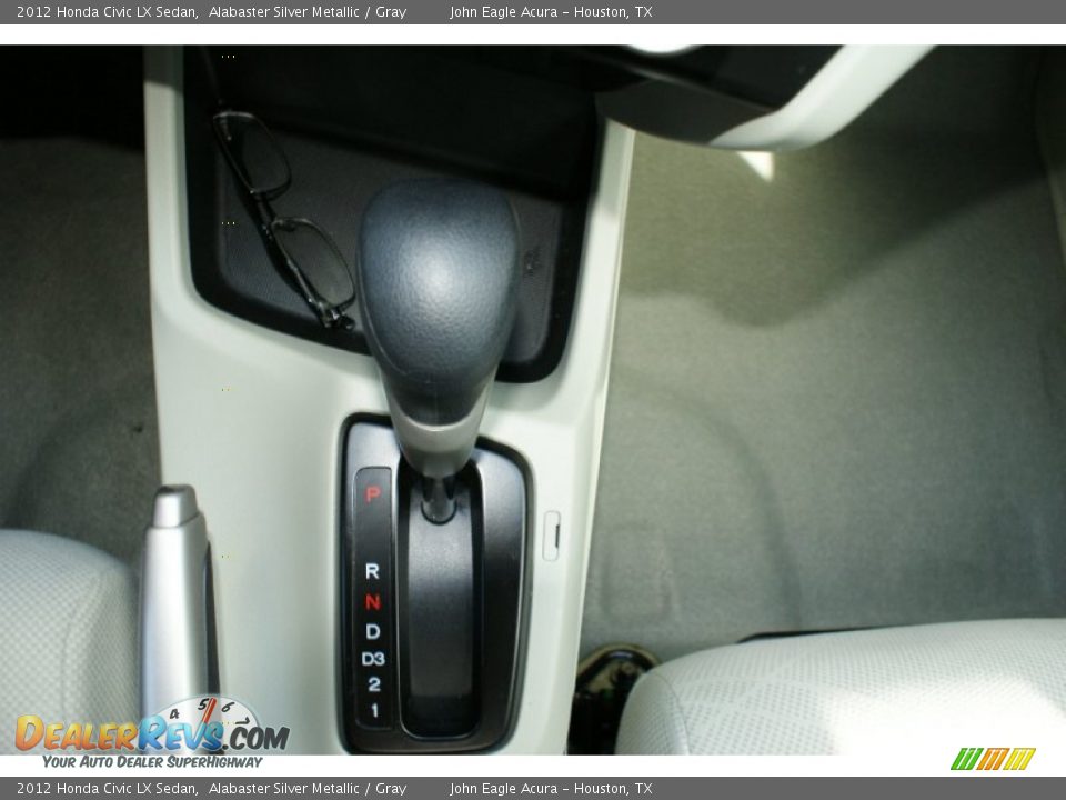2012 Honda Civic LX Sedan Alabaster Silver Metallic / Gray Photo #29