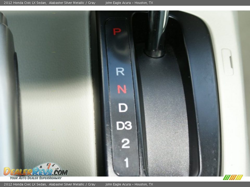 2012 Honda Civic LX Sedan Alabaster Silver Metallic / Gray Photo #30