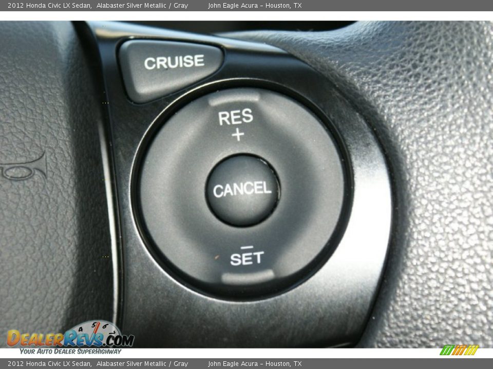 2012 Honda Civic LX Sedan Alabaster Silver Metallic / Gray Photo #31