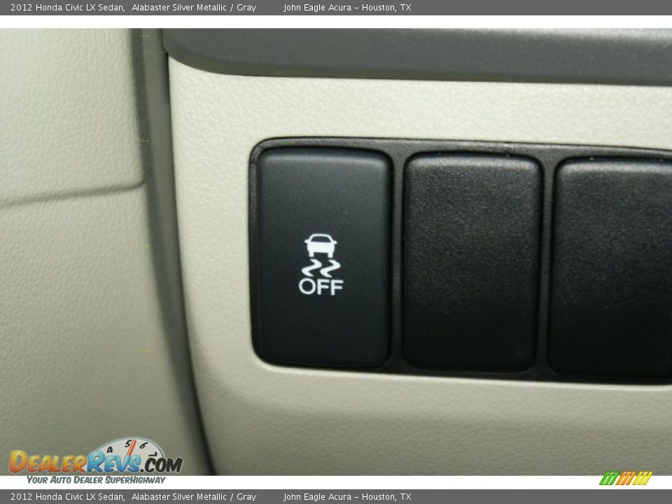 2012 Honda Civic LX Sedan Alabaster Silver Metallic / Gray Photo #33