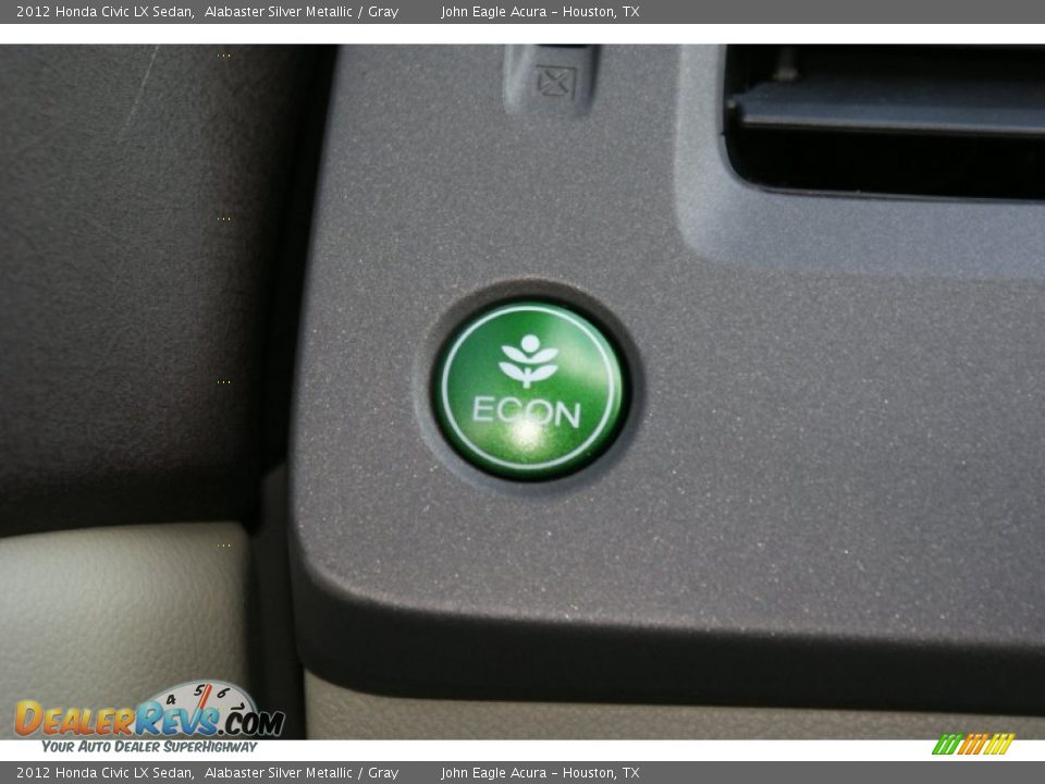 2012 Honda Civic LX Sedan Alabaster Silver Metallic / Gray Photo #34