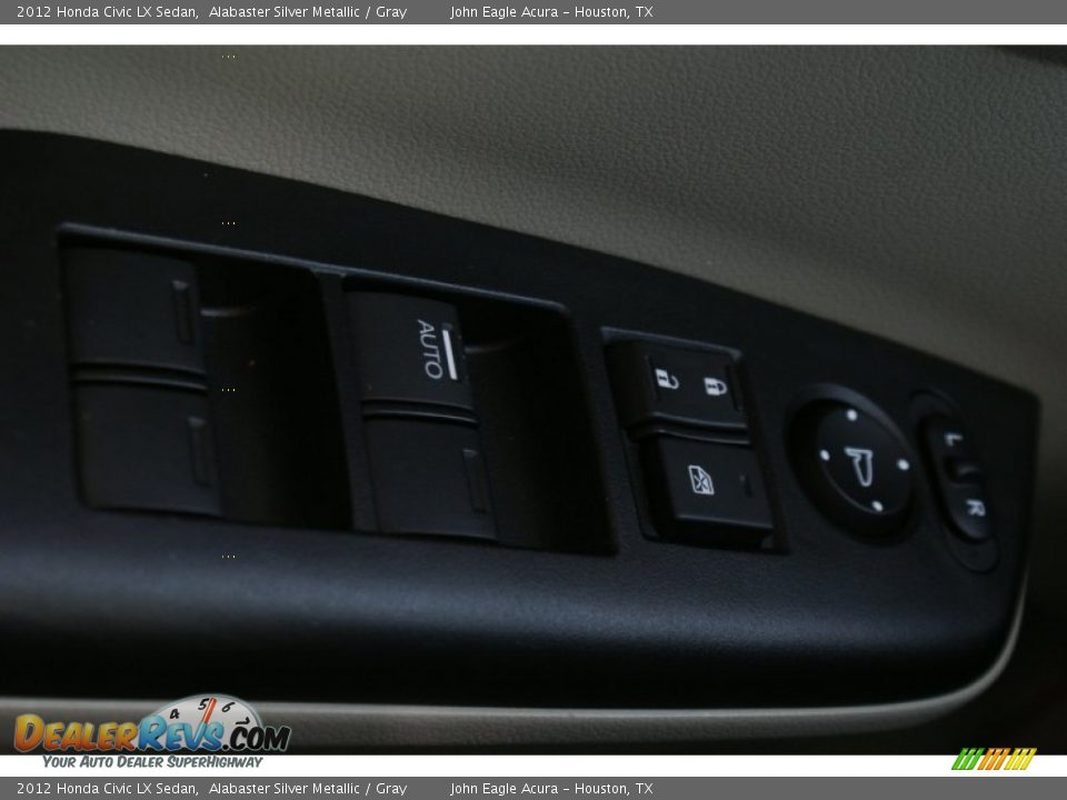 2012 Honda Civic LX Sedan Alabaster Silver Metallic / Gray Photo #35