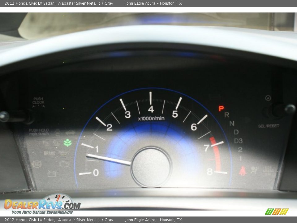 2012 Honda Civic LX Sedan Alabaster Silver Metallic / Gray Photo #36
