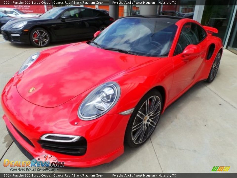 Front 3/4 View of 2014 Porsche 911 Turbo Coupe Photo #3