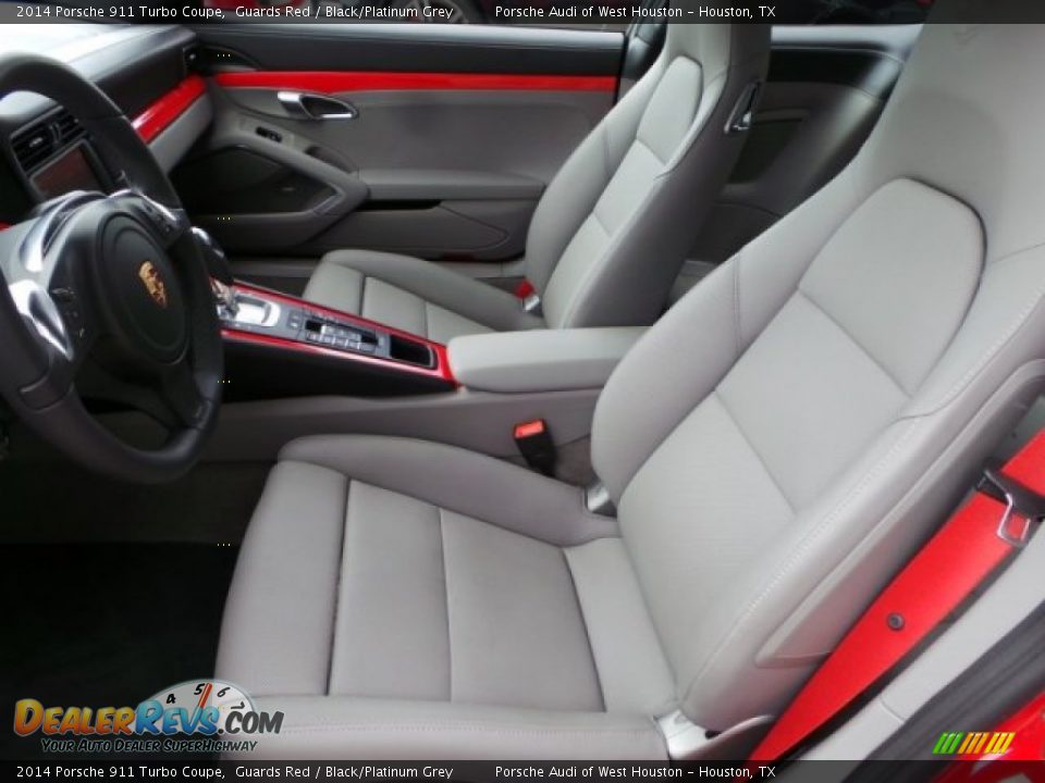 Front Seat of 2014 Porsche 911 Turbo Coupe Photo #17