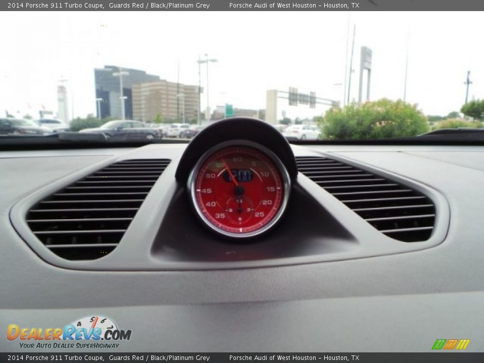2014 Porsche 911 Turbo Coupe Guards Red / Black/Platinum Grey Photo #23