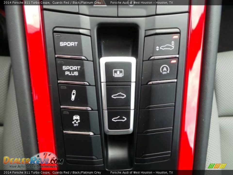 2014 Porsche 911 Turbo Coupe Guards Red / Black/Platinum Grey Photo #27