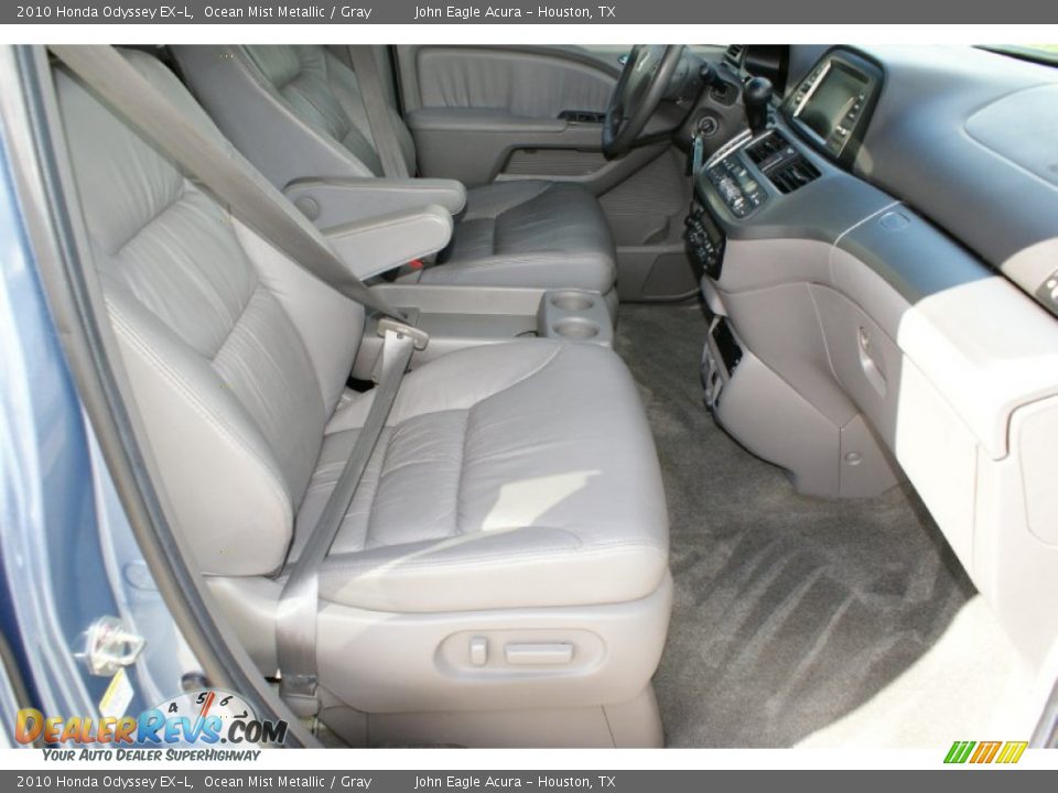 2010 Honda Odyssey EX-L Ocean Mist Metallic / Gray Photo #21